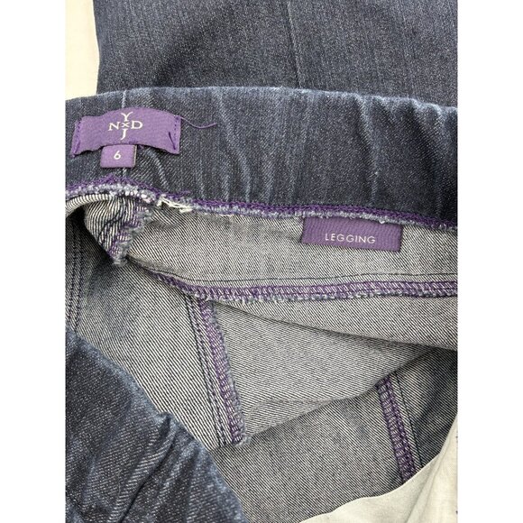 NYDJ Leggings Womens 6 Dark Wash Pull On Stretch Denim Skinny Pants Jeans Look - Picture 4 of 6